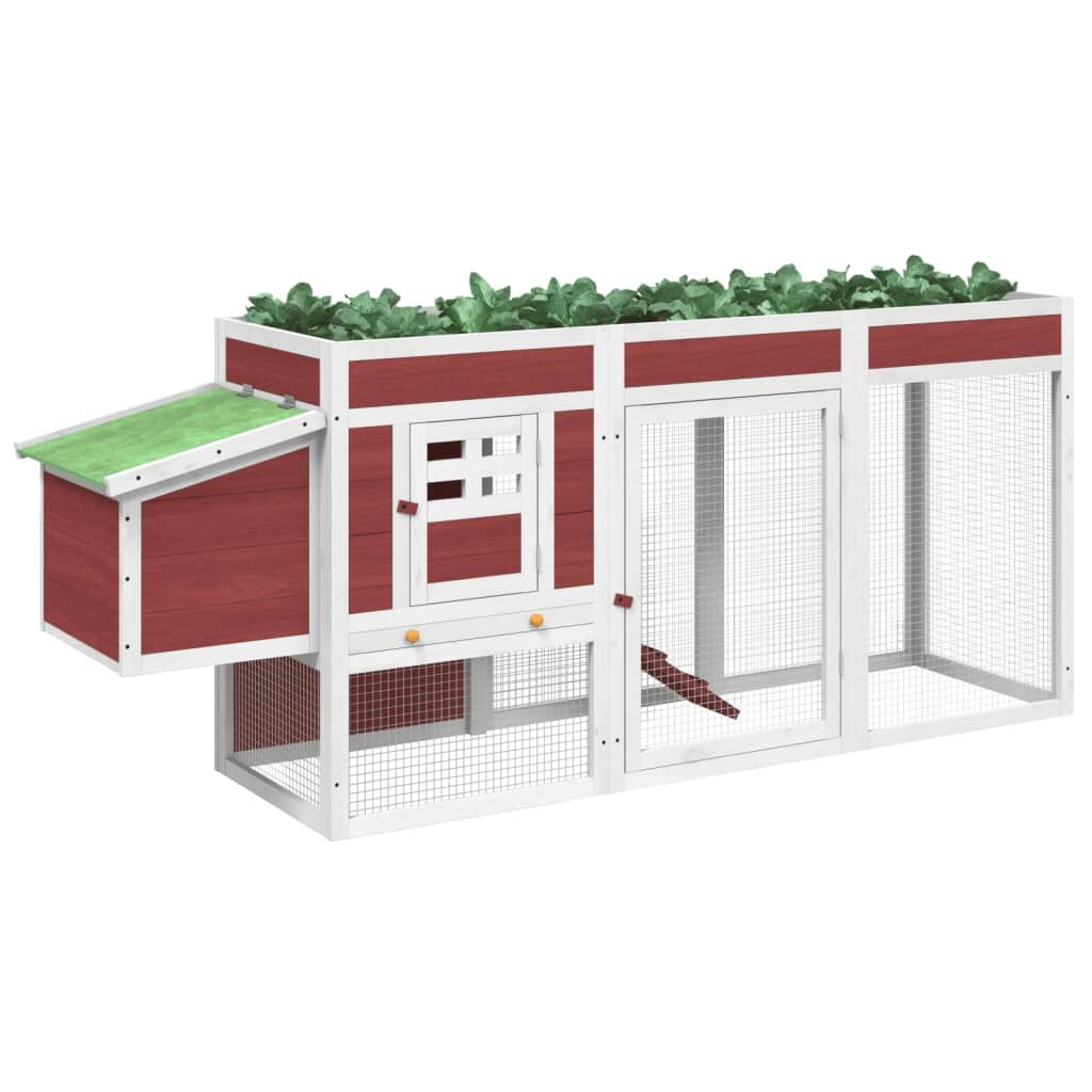 Kippenhok Grenenhout Mokka 204cm - 35% Korting!