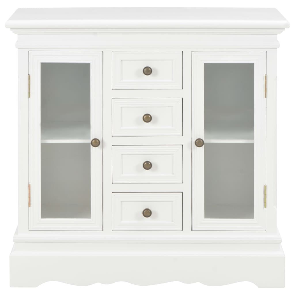 vidaXL Dressoir Grenenhout Wit 70cm -35% Korting! (Retour)