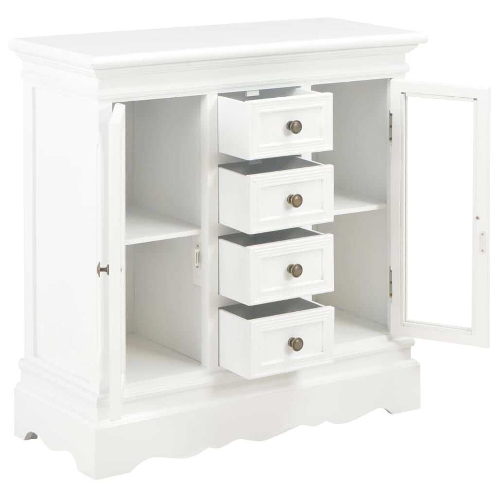 vidaXL Dressoir Grenenhout Wit 70cm -35% Korting! (Retour)