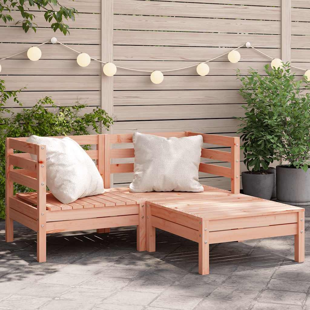 Tuinbank 2-zits Douglas + Voetenbank -35% Korting!