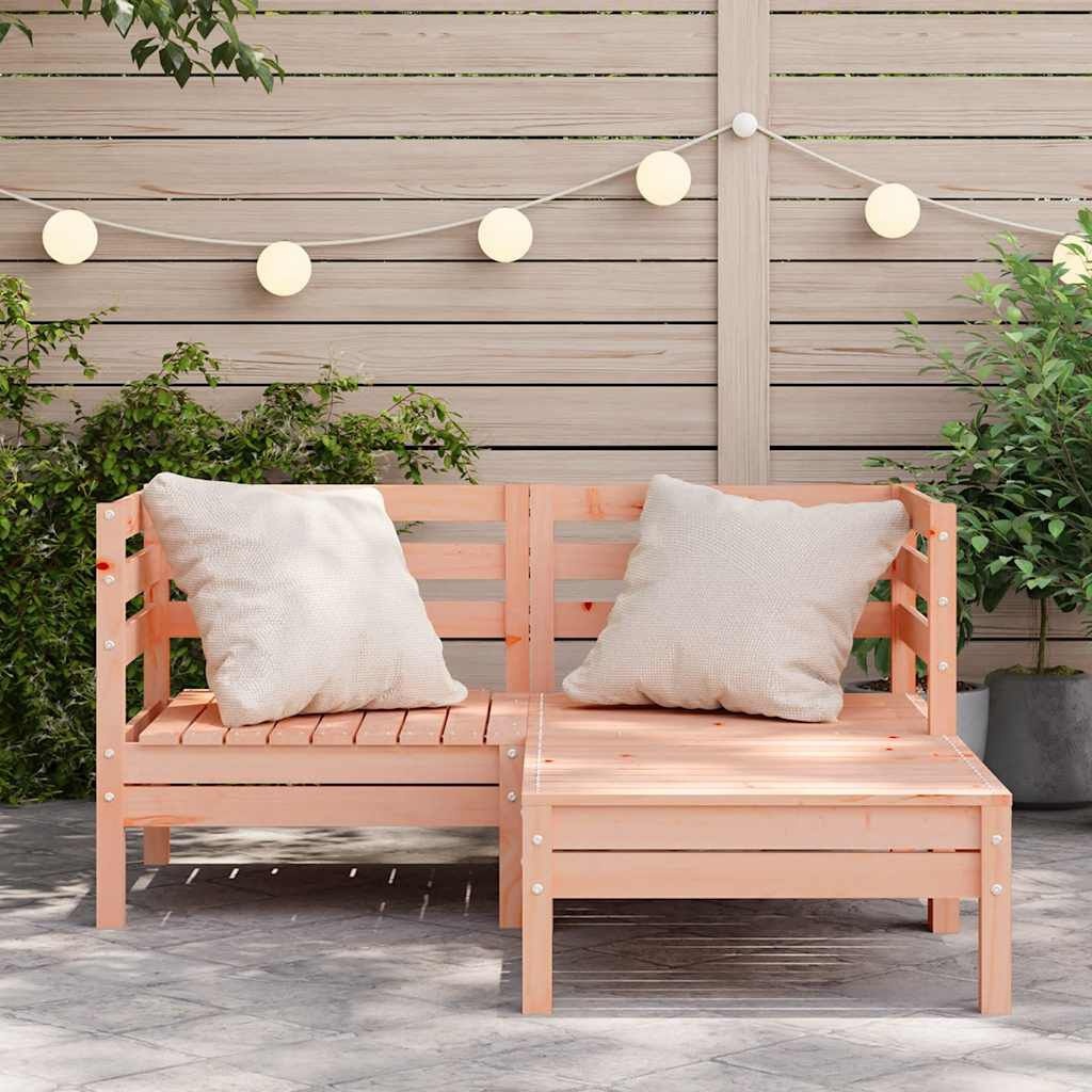 Tuinbank 2-zits Douglas + Voetenbank -35% Korting!