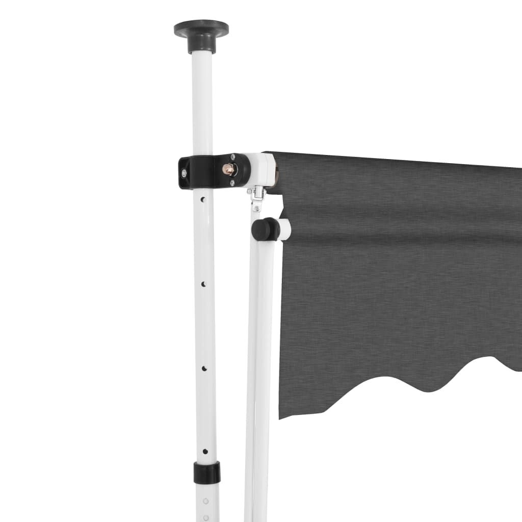 VidaXL Luifel 150cm Antraciet - Handmatig - 35% Korting!