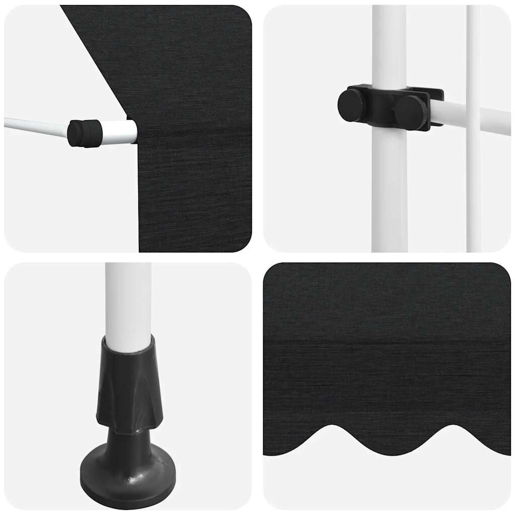VidaXL Luifel 150cm Antraciet - Handmatig - 35% Korting!