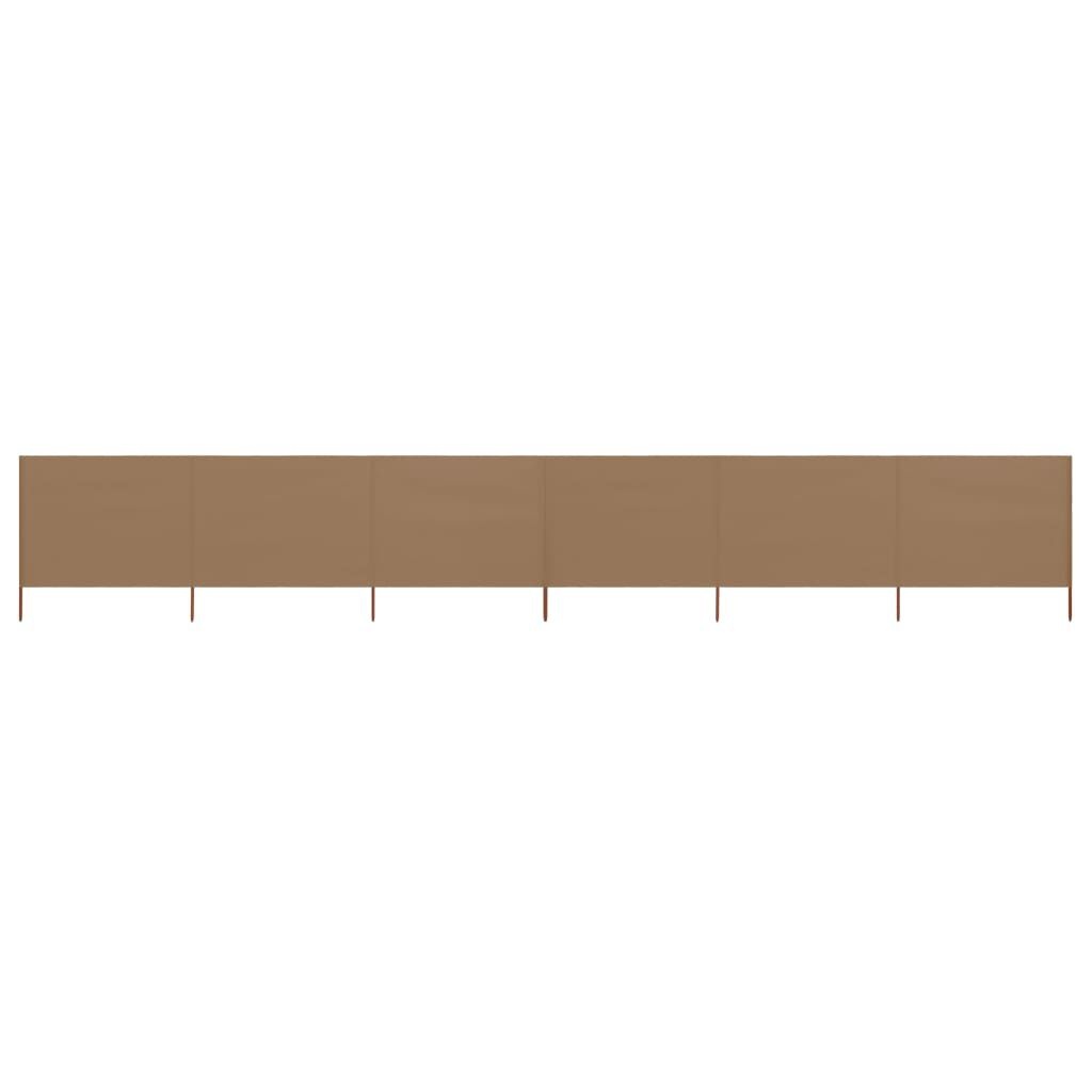 vidaXL Windscherm 800cm Taupe - 35% Korting! Topdeal!