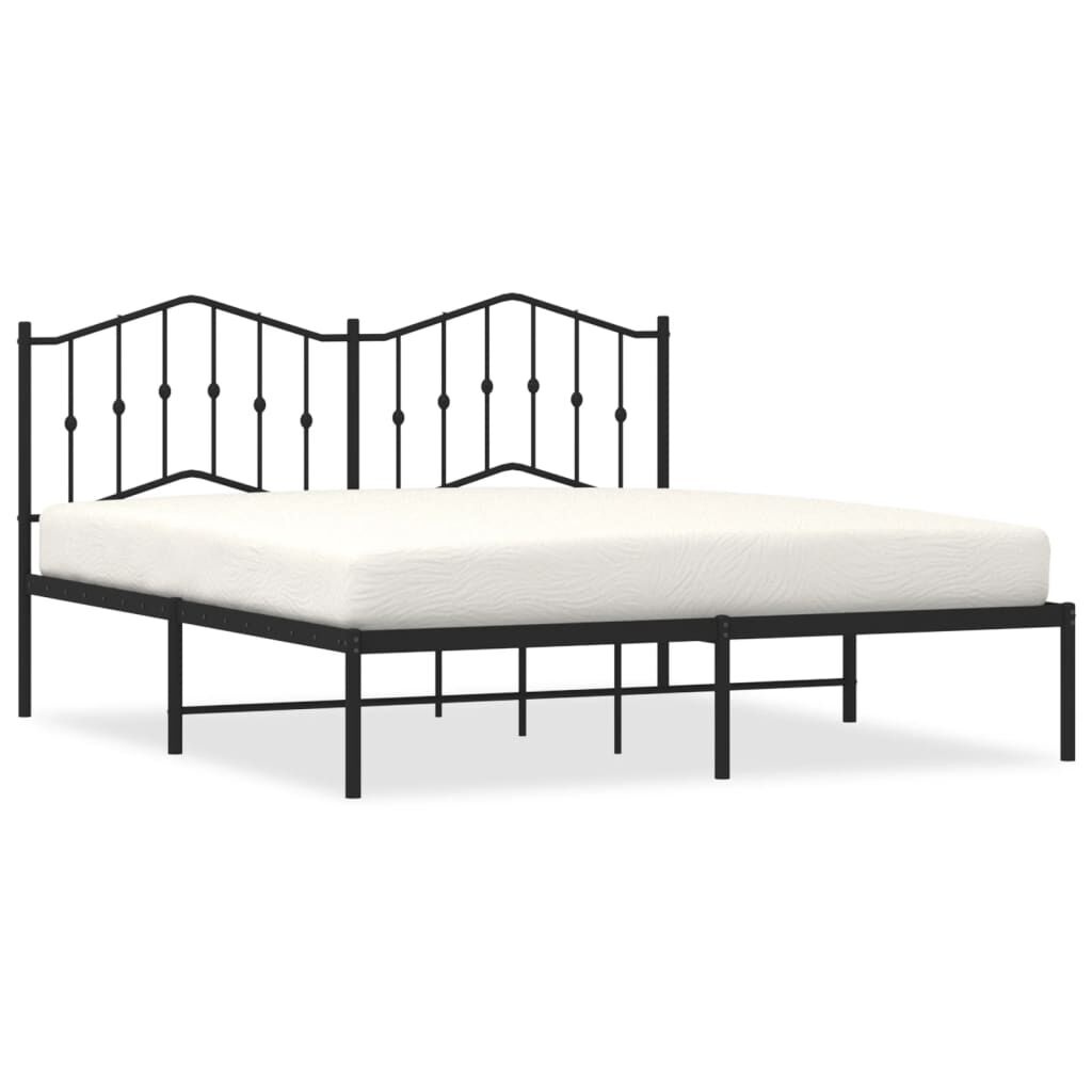 vidaXL Bedframe 160x200 Zwart - 35% Korting!