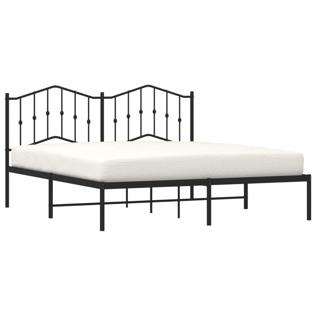 vidaXL Bedframe 160x200 Zwart - 35% Korting!
