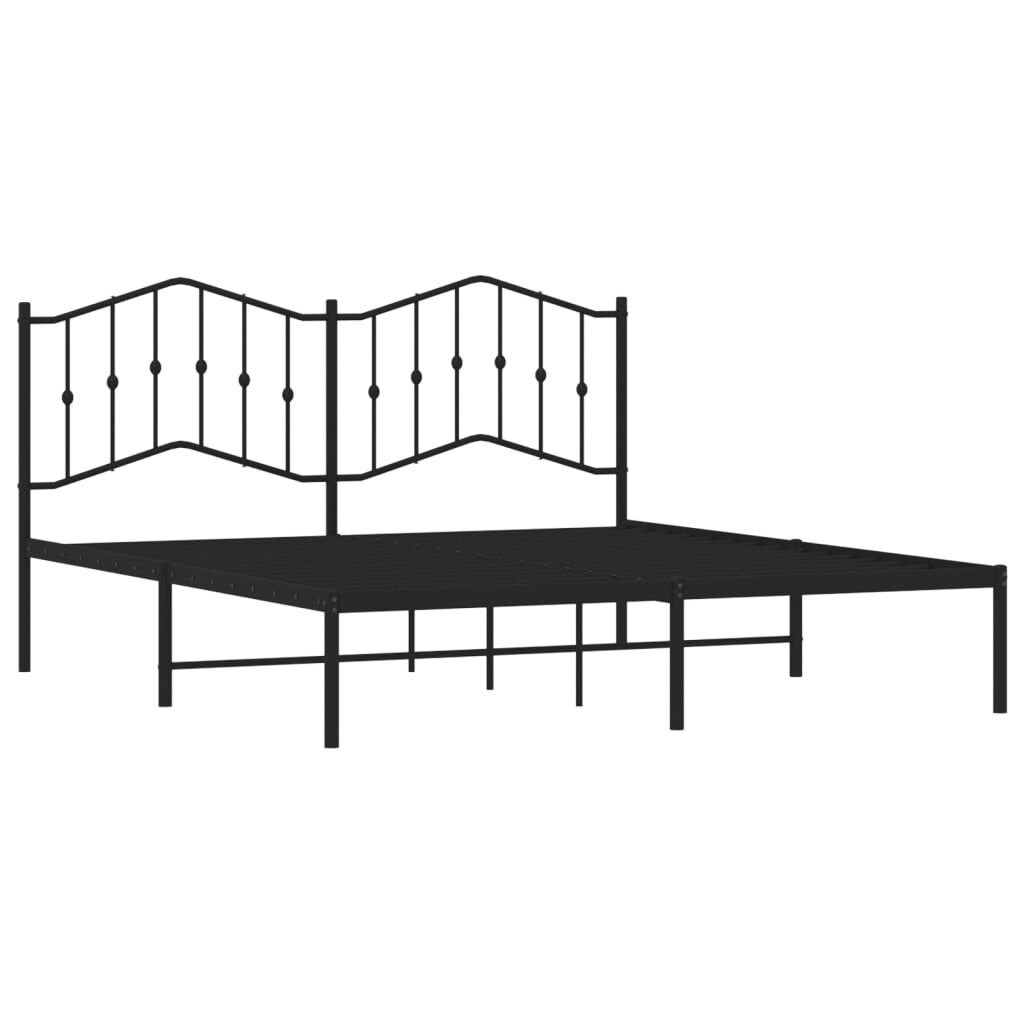 vidaXL Bedframe 160x200 Zwart - 35% Korting!