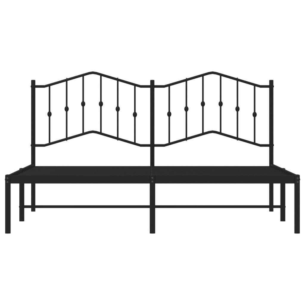 vidaXL Bedframe 160x200 Zwart - 35% Korting!