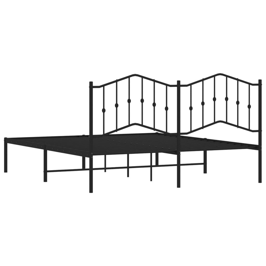 vidaXL Bedframe 160x200 Zwart - 35% Korting!