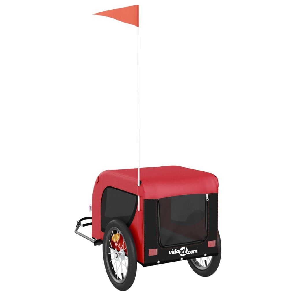 Hondenfietskar Rood/Zwart - 35% Korting! Comfortabel & Veilig