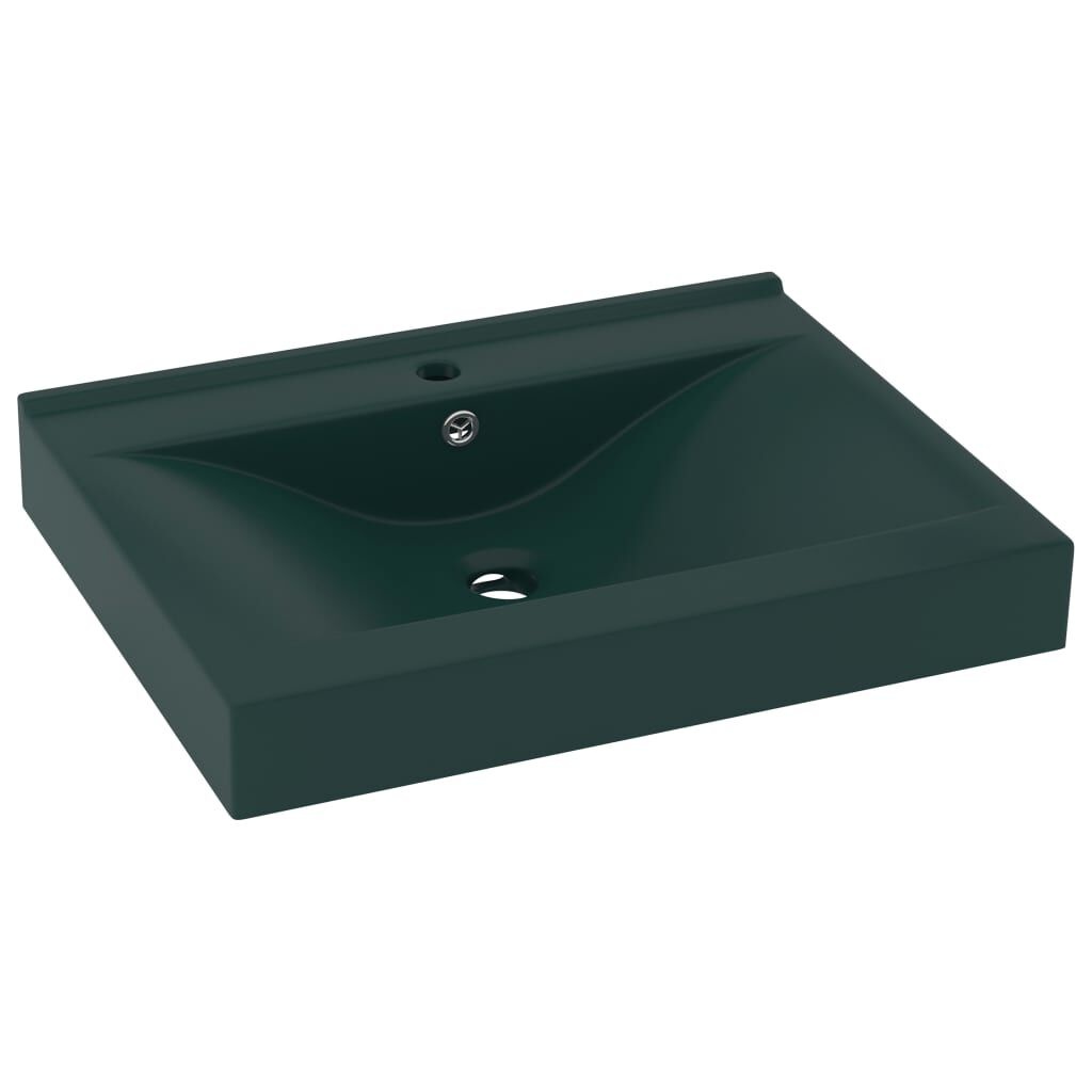 Wastafel Keramiek Donkergroen 60cm - 35% Korting!