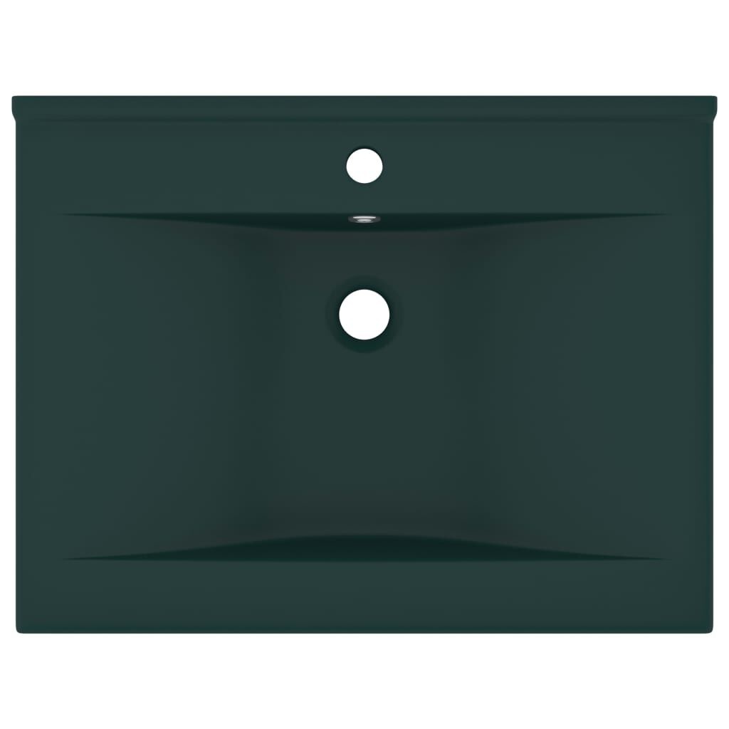 Wastafel Keramiek Donkergroen 60cm - 35% Korting!