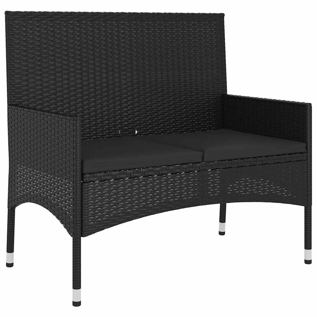VidaXL Tuinbank Zwart 2-zits met Kussens - 35% Korting!