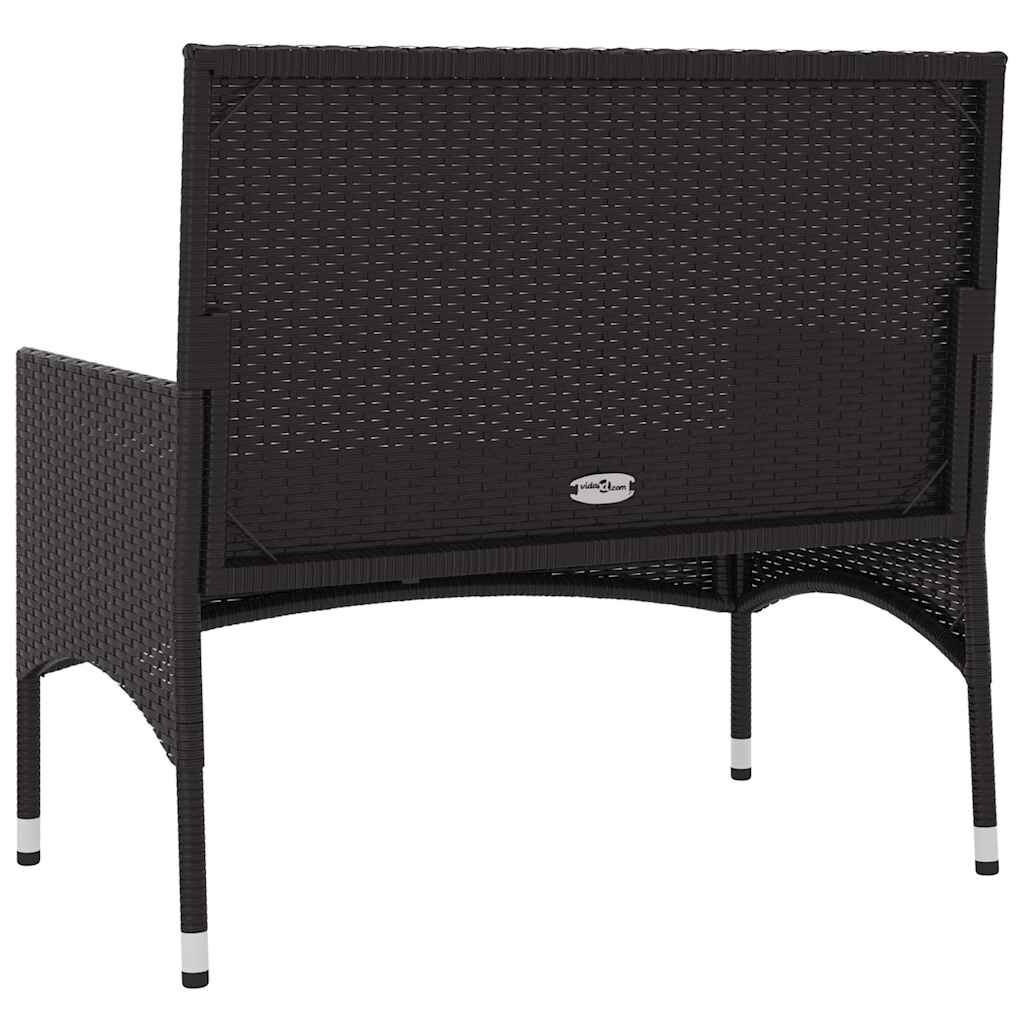 VidaXL Tuinbank Zwart 2-zits met Kussens - 35% Korting!