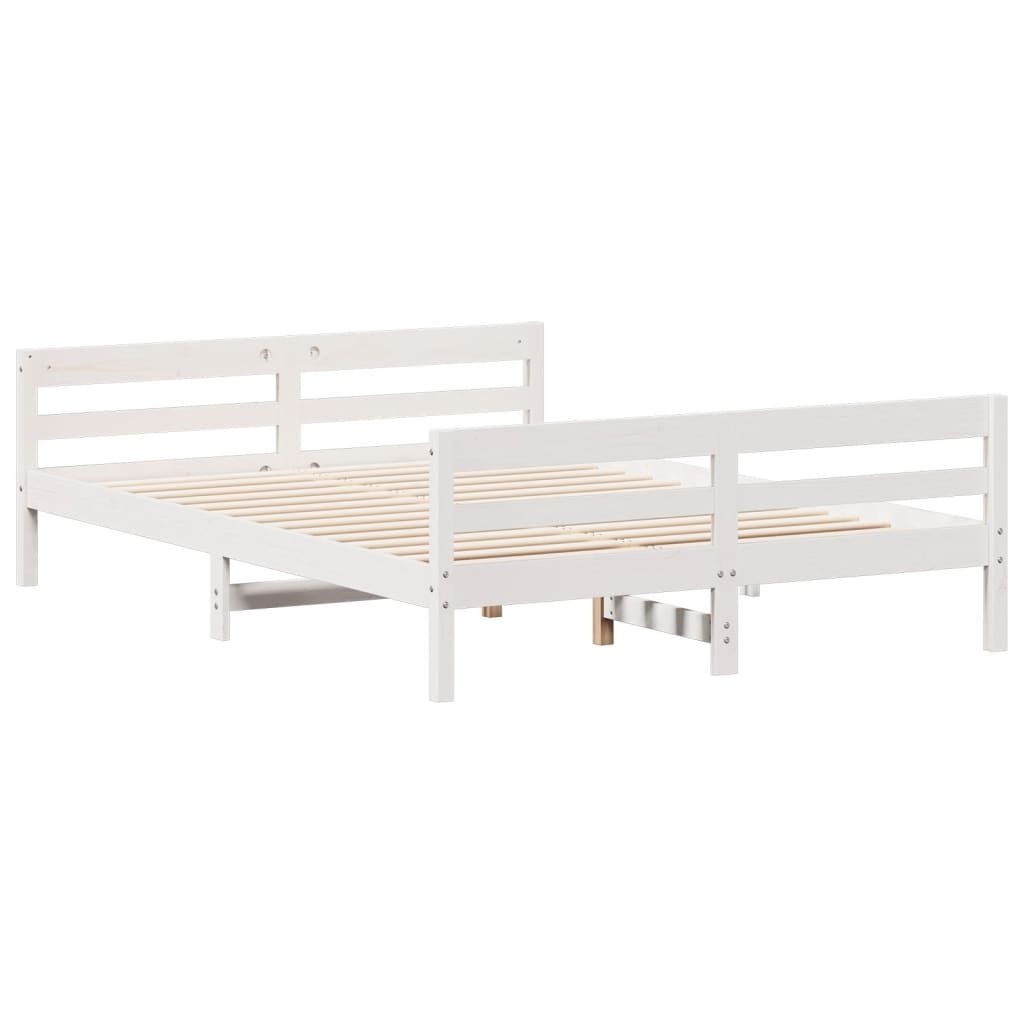 Grenen Bedframe Wit 120x200cm - 42% Korting!