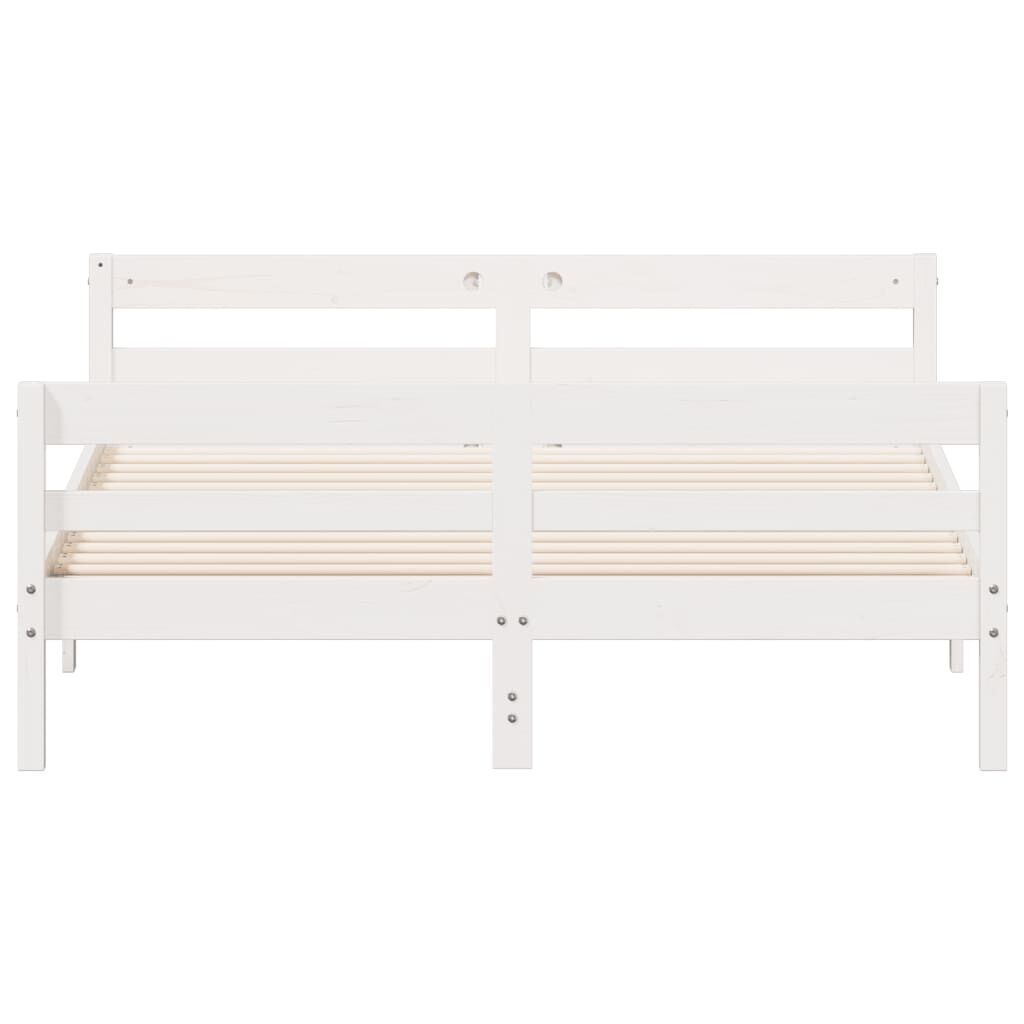 Grenen Bedframe Wit 120x200cm - 42% Korting!