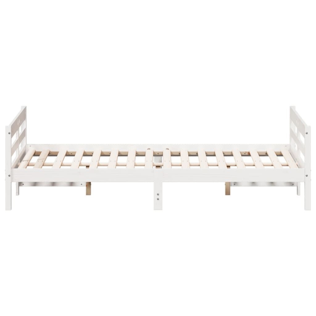 Grenen Bedframe Wit 120x200cm - 42% Korting!