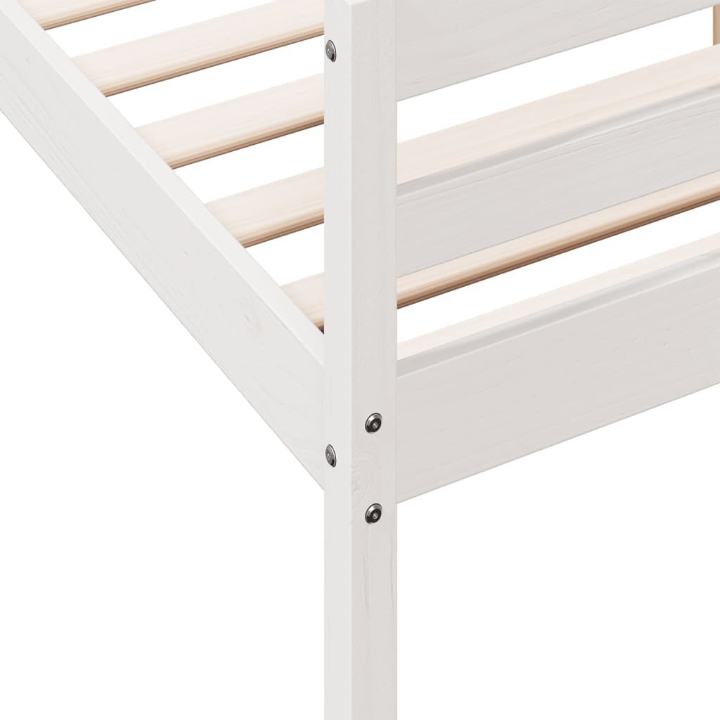 Grenen Bedframe Wit 120x200cm - 42% Korting!