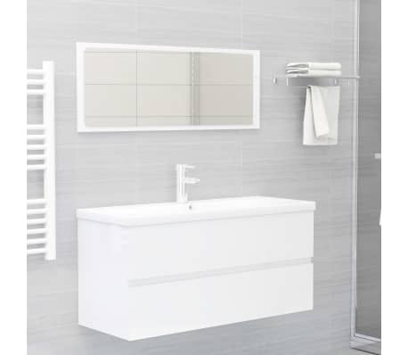 vidaXL Wastafelkast Wit 100cm - Nieuwstaat, 35% Korting!