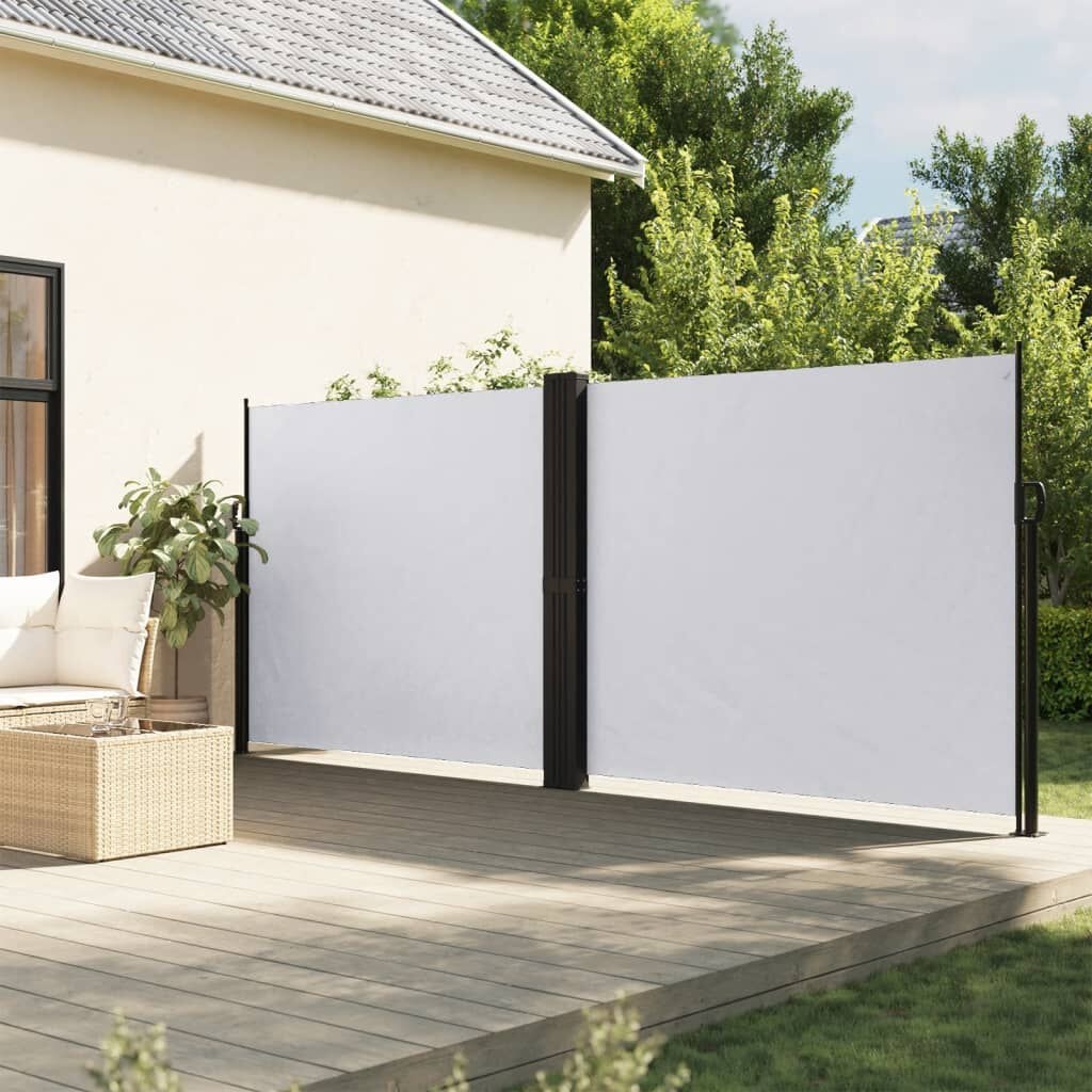 vidaXL Uittrekbaar Windscherm 160x1200cm Wit - 35% Korting!