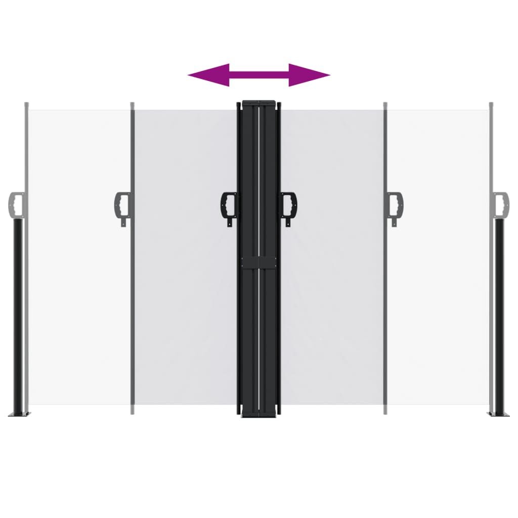 vidaXL Uittrekbaar Windscherm 160x1200cm Wit - 35% Korting!