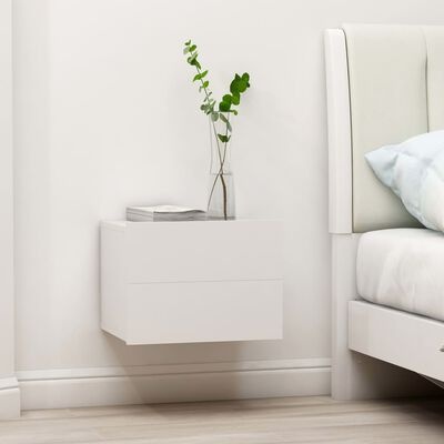 vidaXL Nachtkastjes Wit (2 st) - 40x30x30cm - 35% Korting!