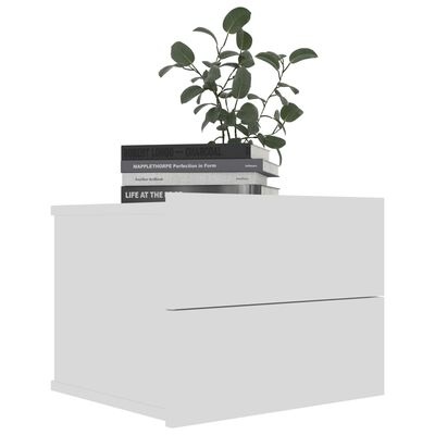 vidaXL Nachtkastjes Wit (2 st) - 40x30x30cm - 35% Korting!