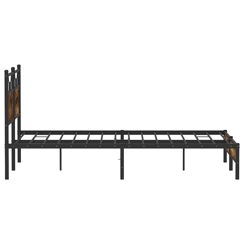 Bedframe 140x190 cm Gerookt Eiken - 60% Korting!