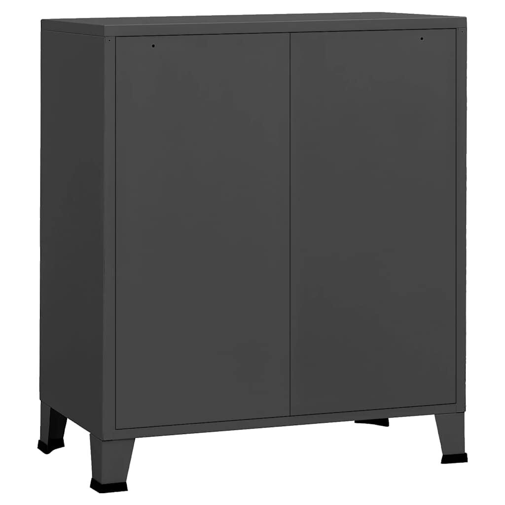Industriële Ladekast Metaal 78cm - Antraciet - 35% Korting!