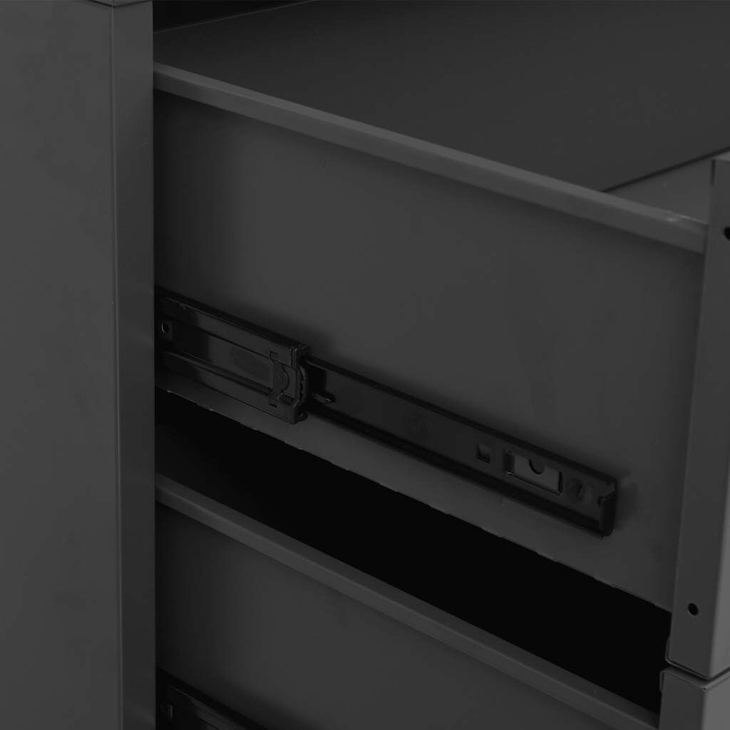 Industriële Ladekast Metaal 78cm - Antraciet - 35% Korting!