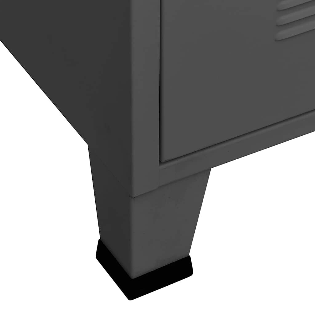 Industriële Ladekast Metaal 78cm - Antraciet - 35% Korting!