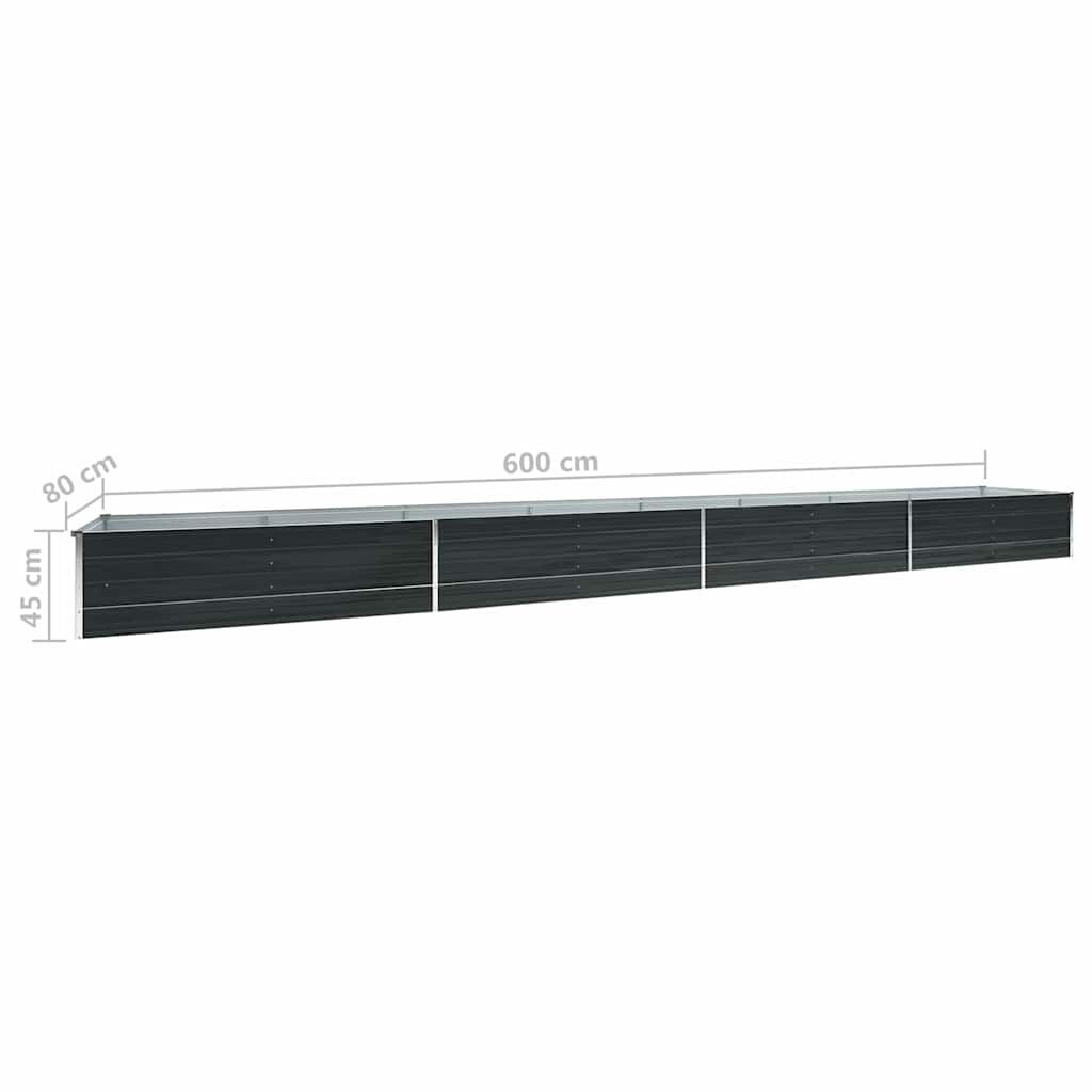 VidaXL Plantenbak Gegalvaniseerd 600cm - 45% Korting!