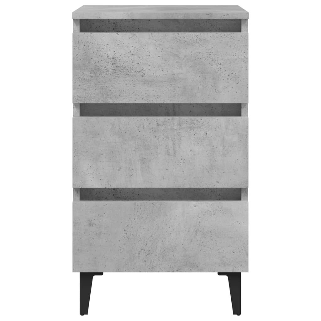 Nachtkastjes (2x) Betongrijs - 35% Korting!
