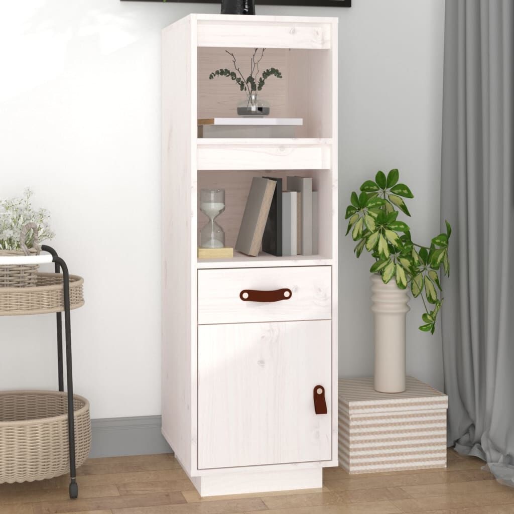 Hoge Kast Grenenhout Wit 34x40x108cm - 35% Korting!