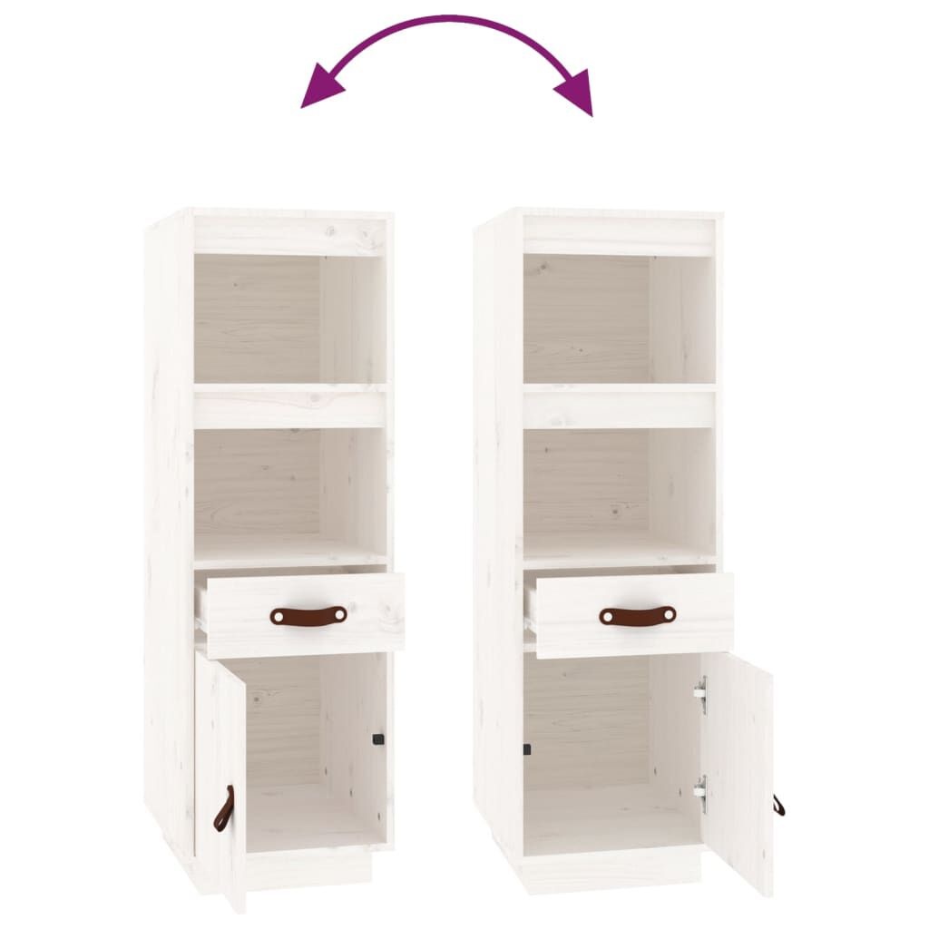 Hoge Kast Grenenhout Wit 34x40x108cm - 35% Korting!