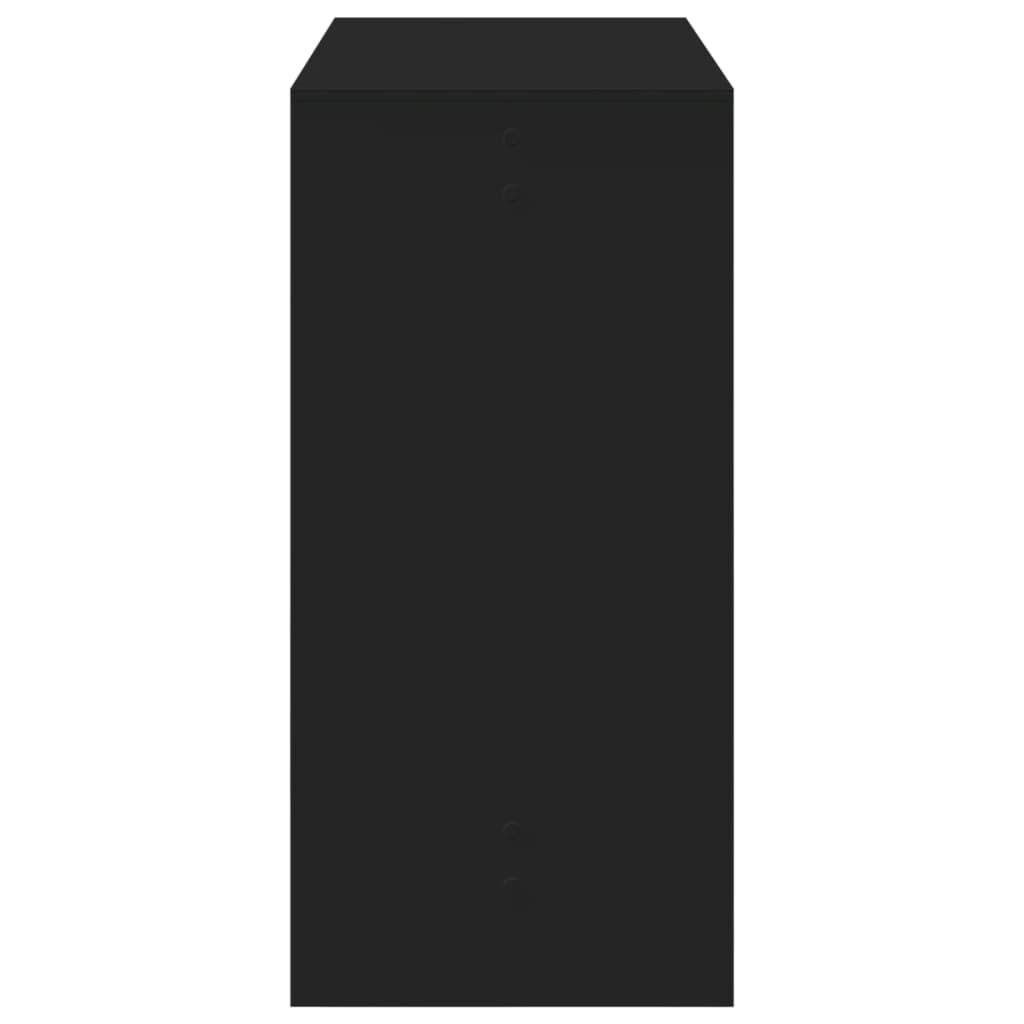 vidaXL Bartafel Zwart Hout - 102cm - 35% Korting!