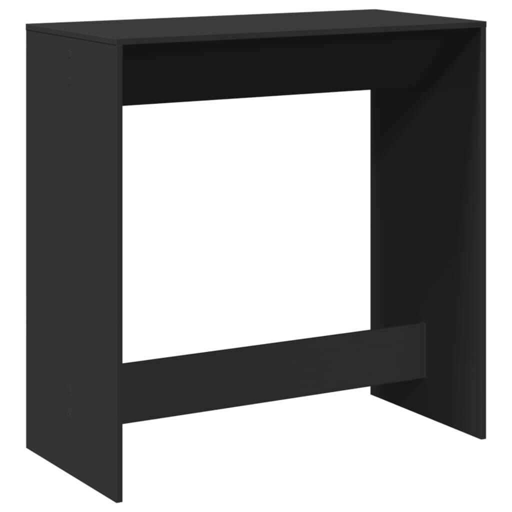 vidaXL Bartafel Zwart Hout - 102cm - 35% Korting!