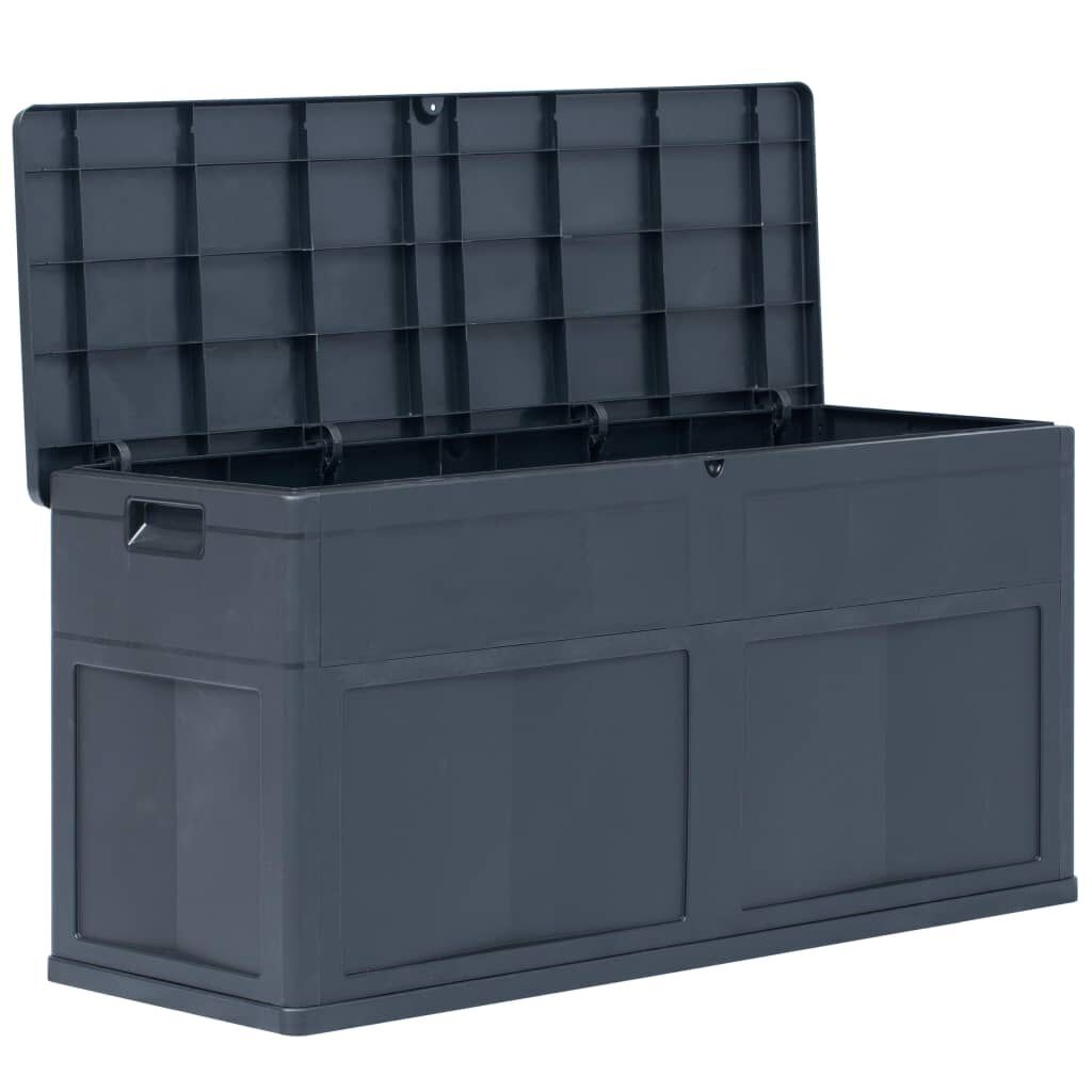 vidaXL Opbergkist 320L Zwart - 35% Korting!
