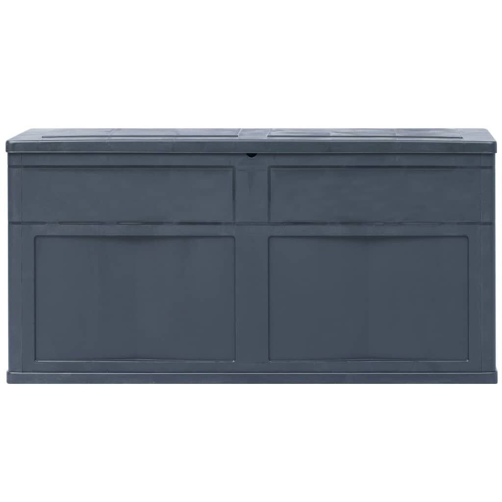 vidaXL Opbergkist 320L Zwart - 35% Korting!