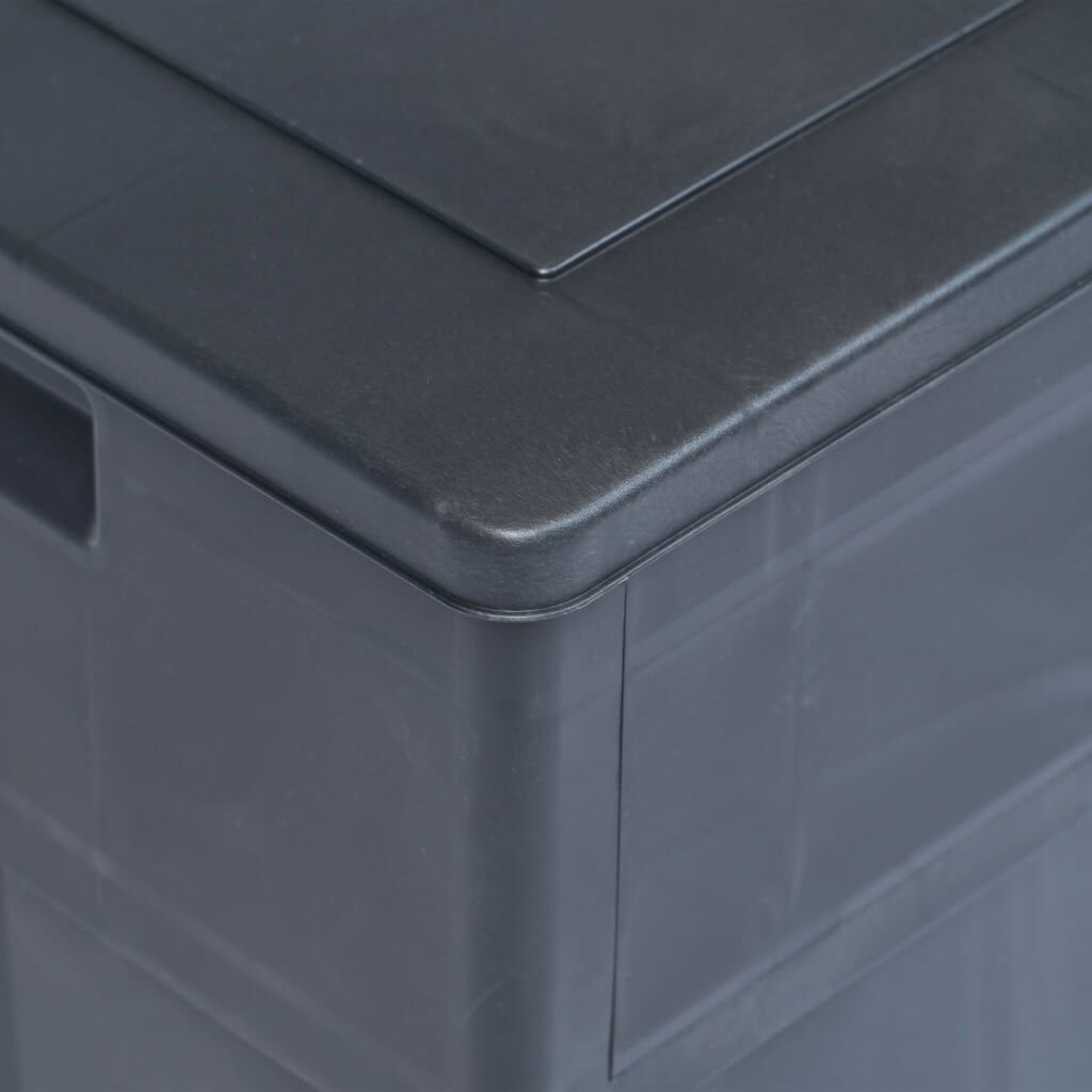 vidaXL Opbergkist 320L Zwart - 35% Korting!