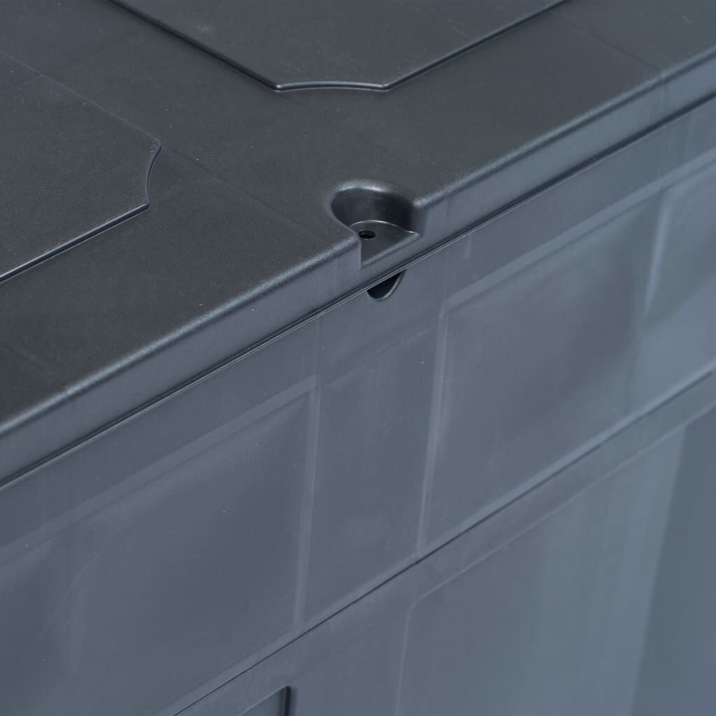vidaXL Opbergkist 320L Zwart - 35% Korting!