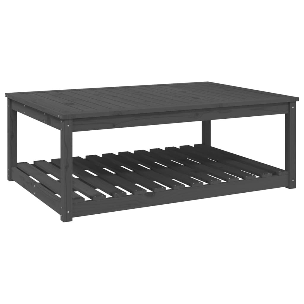 vidaXL Tuintafel Grenenhout Grijs -55% Krasjes