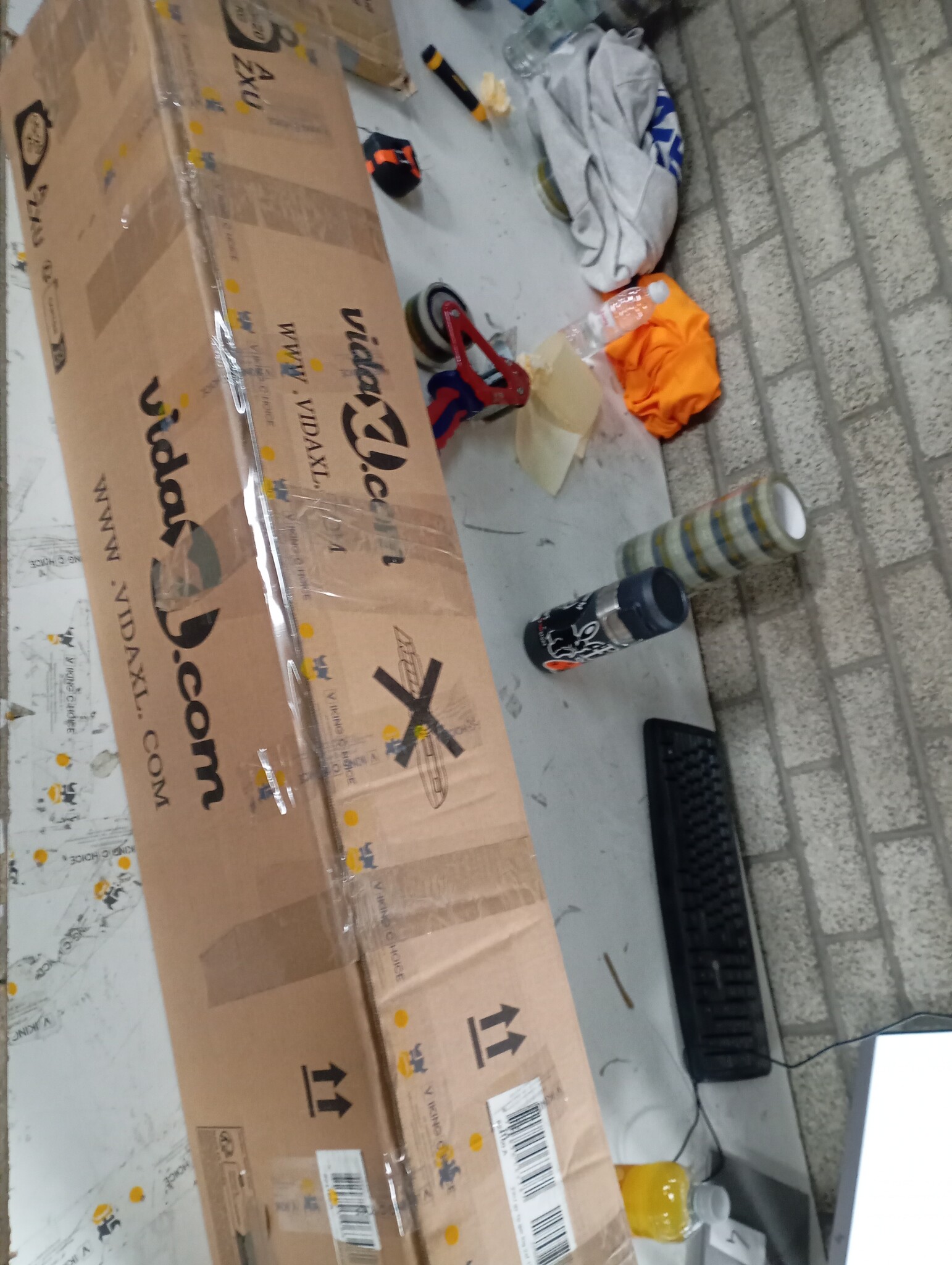 vidaXL Tuintafel Grenenhout Grijs -55% Krasjes