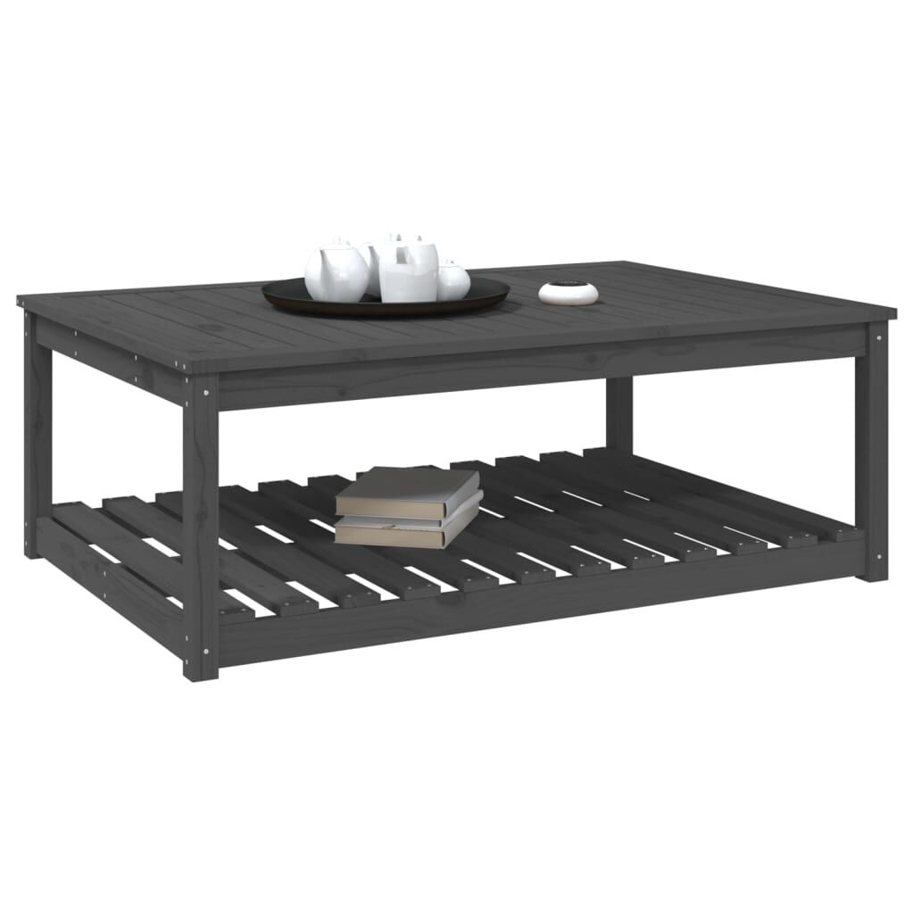 vidaXL Tuintafel Grenenhout Grijs -55% Krasjes