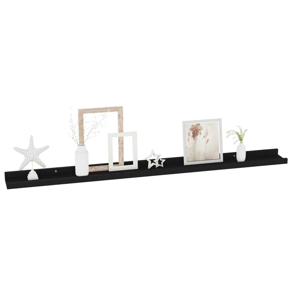 VidaXL Wandschappen Zwart (2 st) - 100cm - 35% Korting!