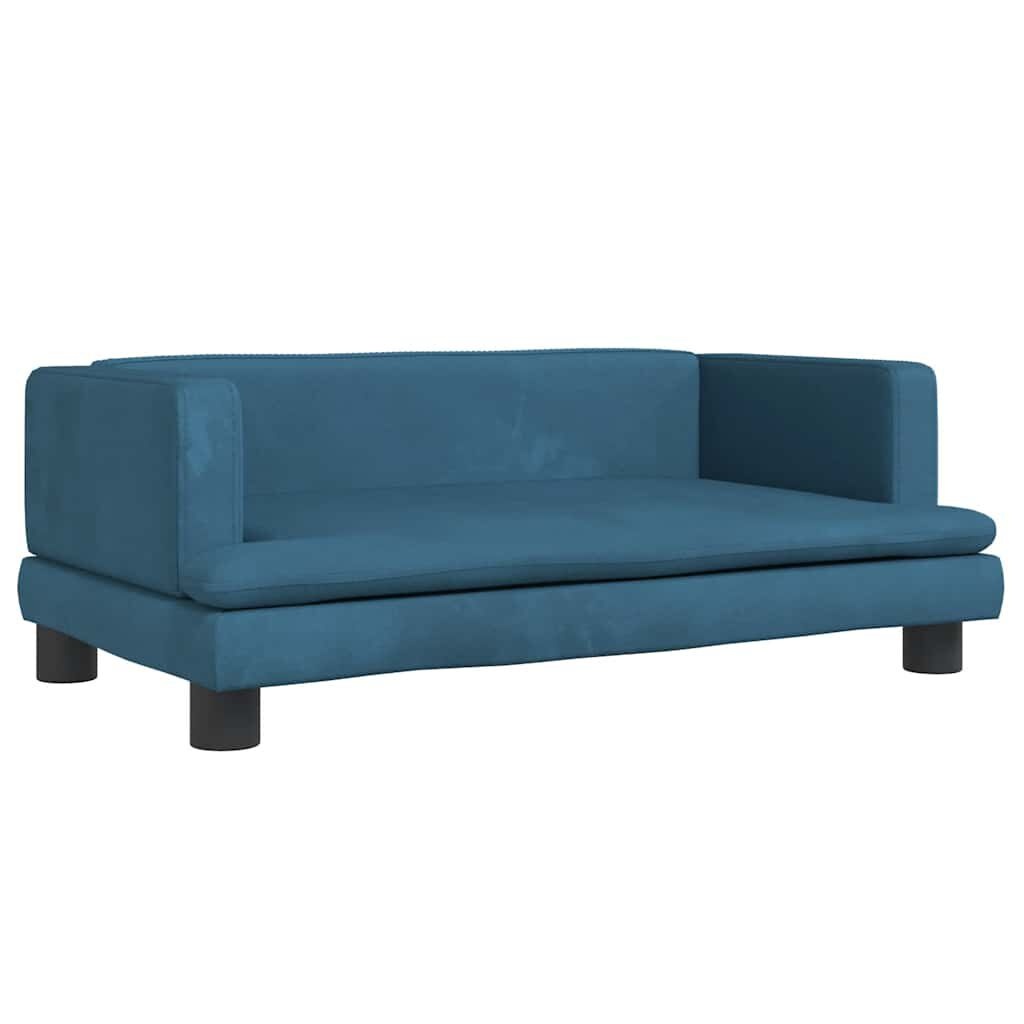Blauwe Fluweel Hondenmand 80x45cm - 35% Korting!
