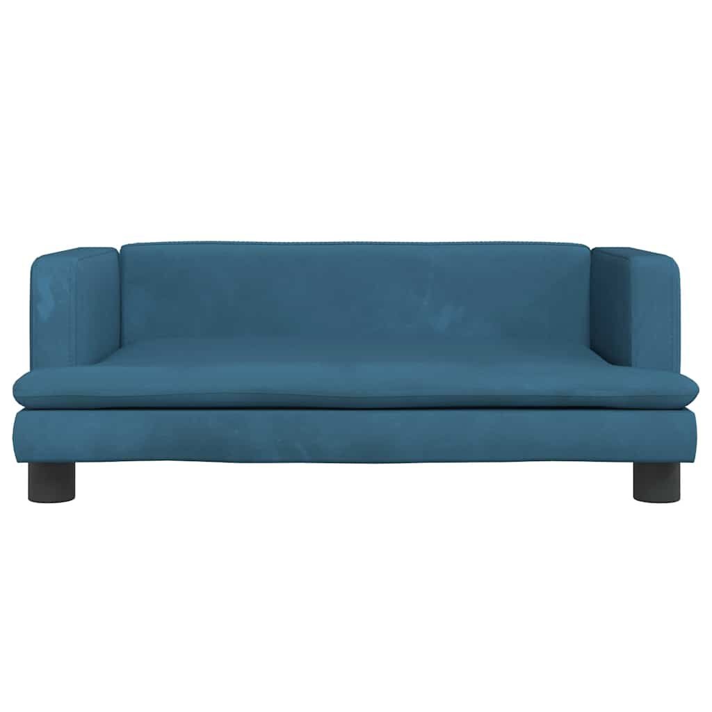 Blauwe Fluweel Hondenmand 80x45cm - 35% Korting!