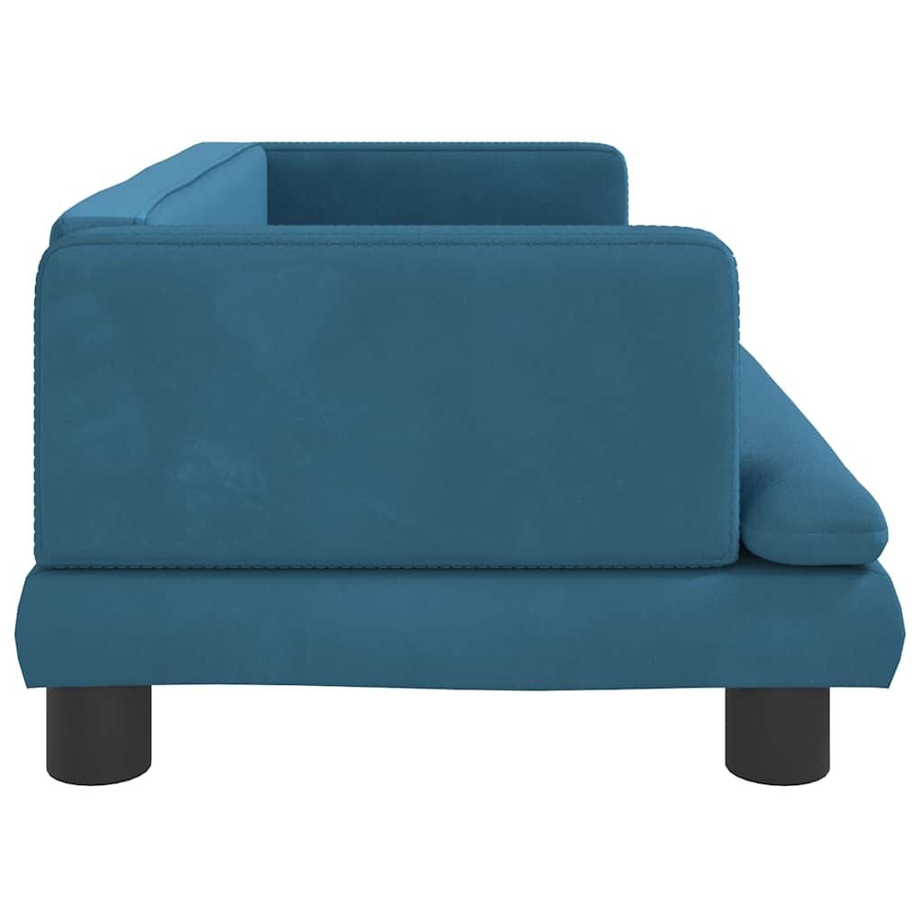 Blauwe Fluweel Hondenmand 80x45cm - 35% Korting!