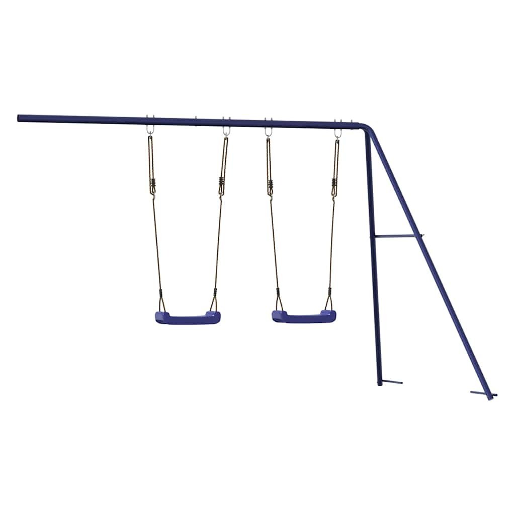 vidaXL Glijbaan & Schommels Blauw - Speeltuin Plezier! -35%