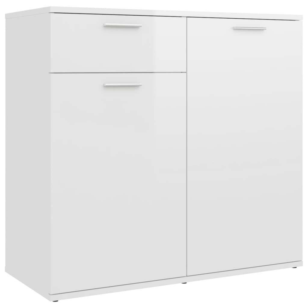 Dressoir Hoogglans Wit 80cm - 35% Korting!